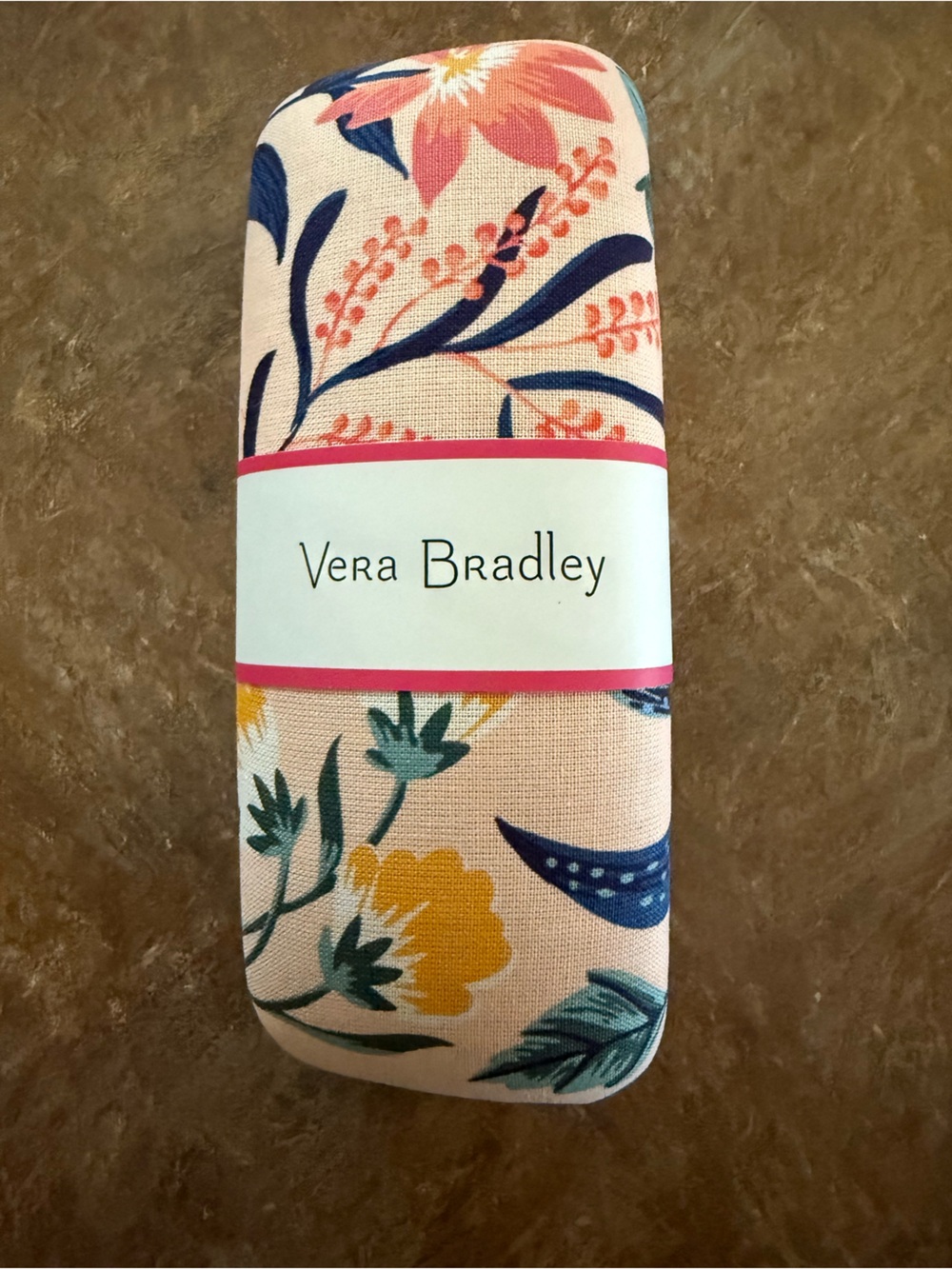Vera Bradley Pink Floral Eyeglass Case in Paradise Floral